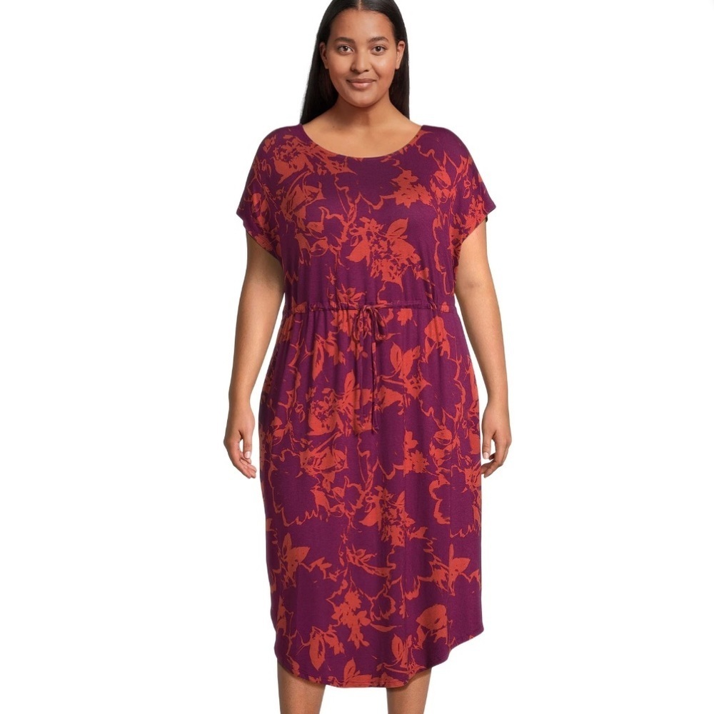 Terra & Sky Purple and Orange Dress. Size 1X.